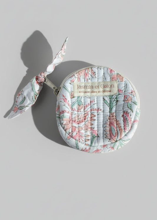 Pink flowers Coin Bag