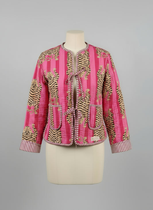 Veste tigre rose