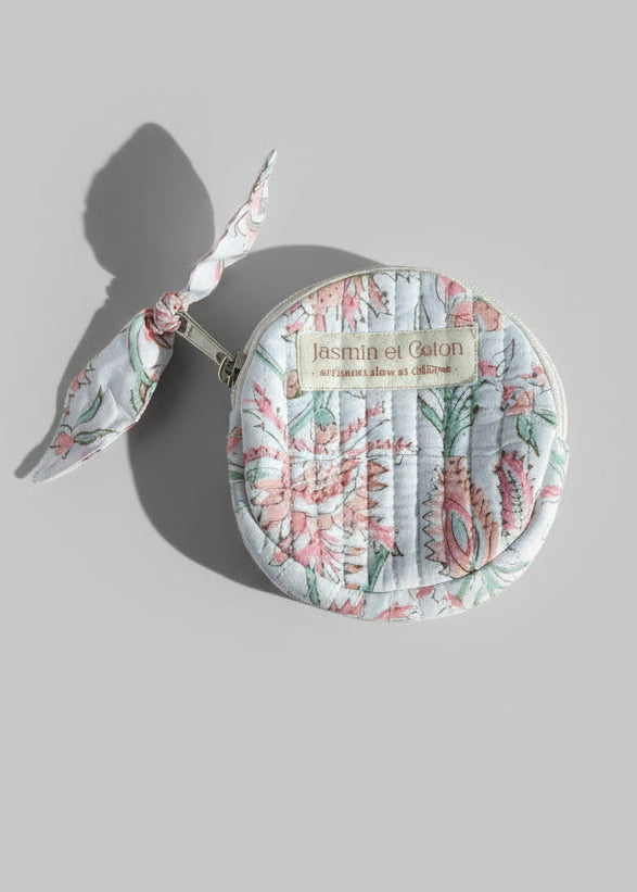 Pink flowers Coin Bag