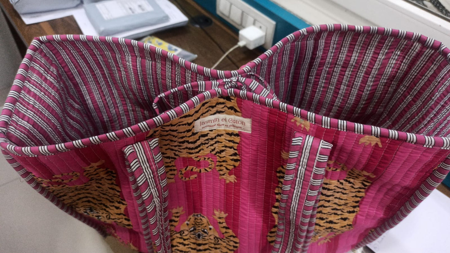 Sac Cabas Tigre Rose