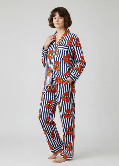 Blue Hearts Pyjama Set