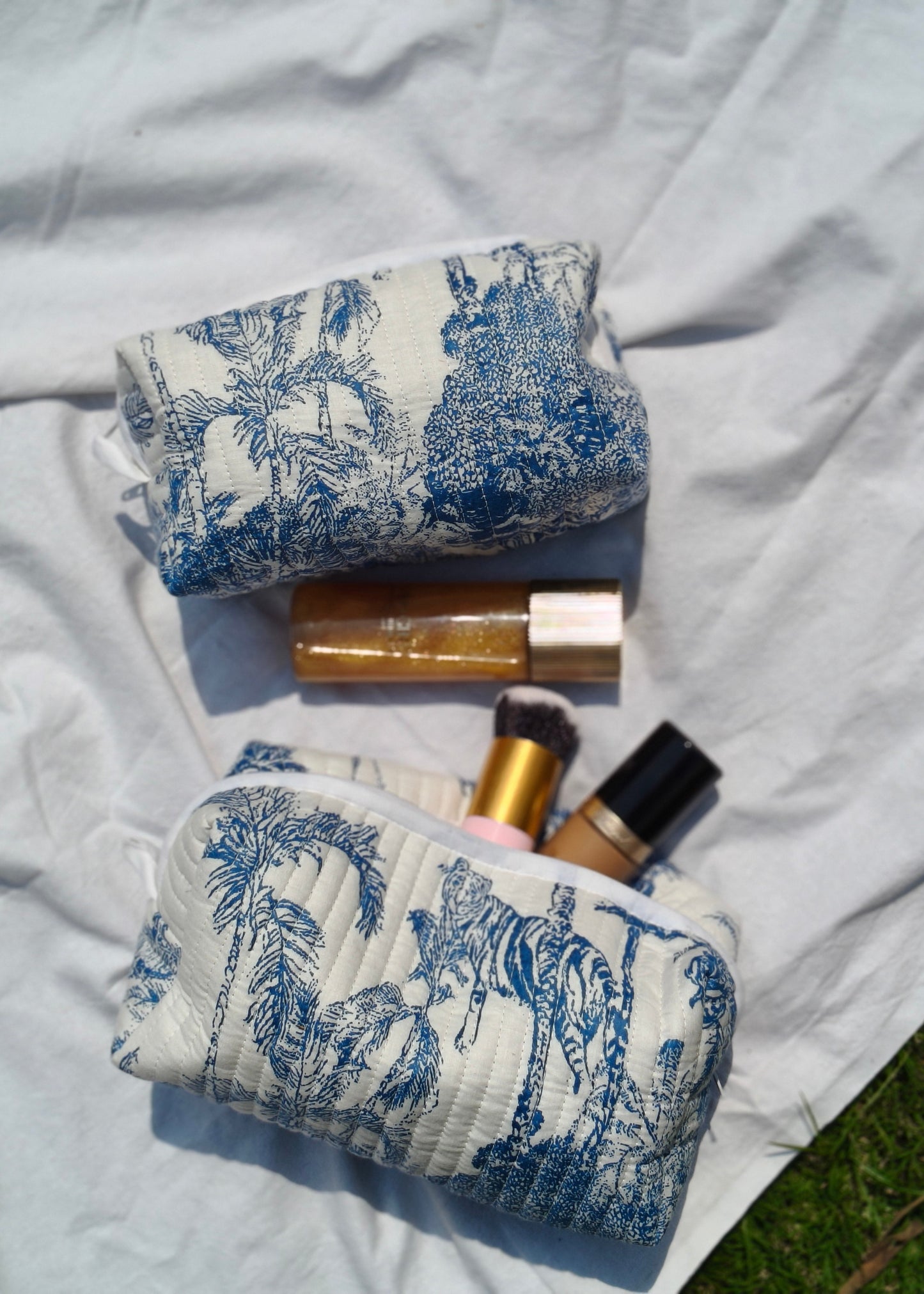 Pochette Jungle Bleue