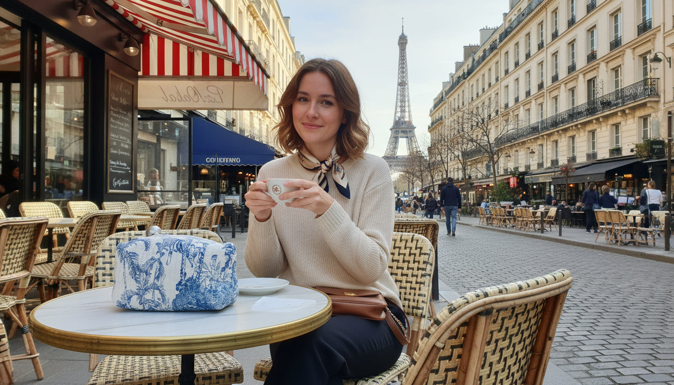 Pochette Jungle Bleue