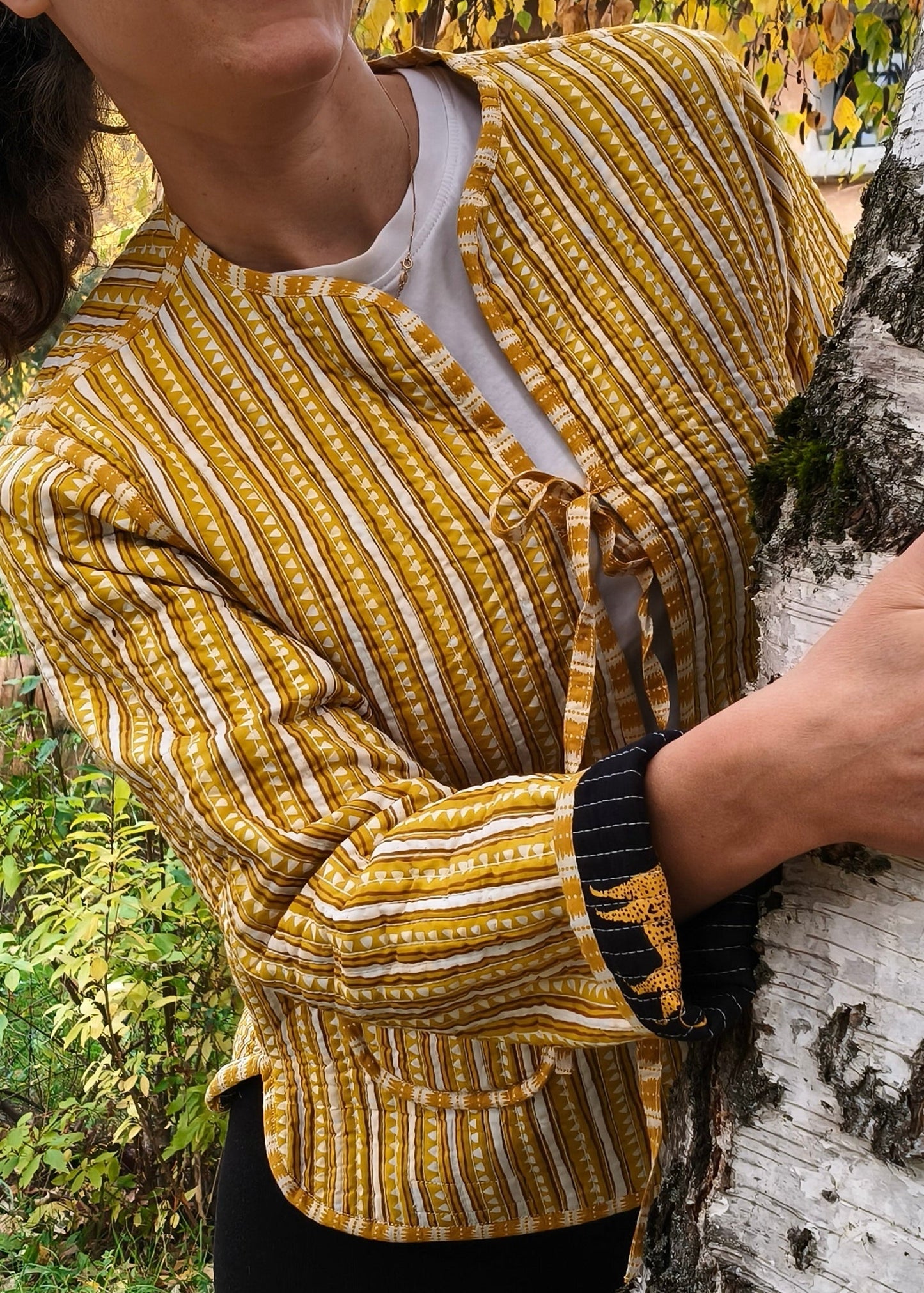 Veste léopard noire