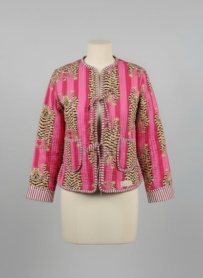 Veste tigre rose