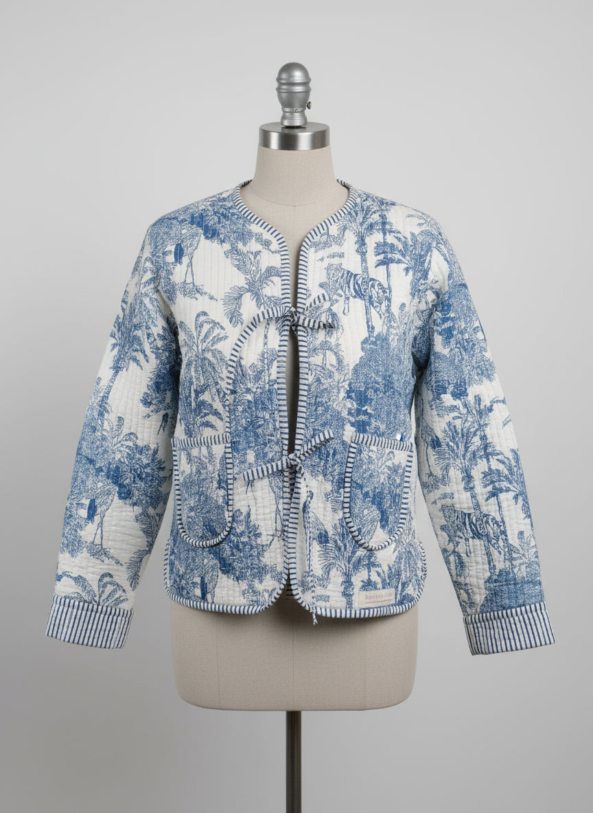 Veste bleue de la jungle