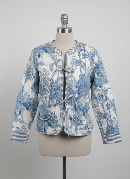 Veste bleue de la jungle