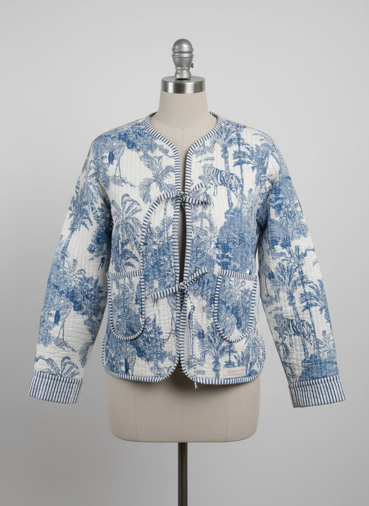Veste bleue de la jungle
