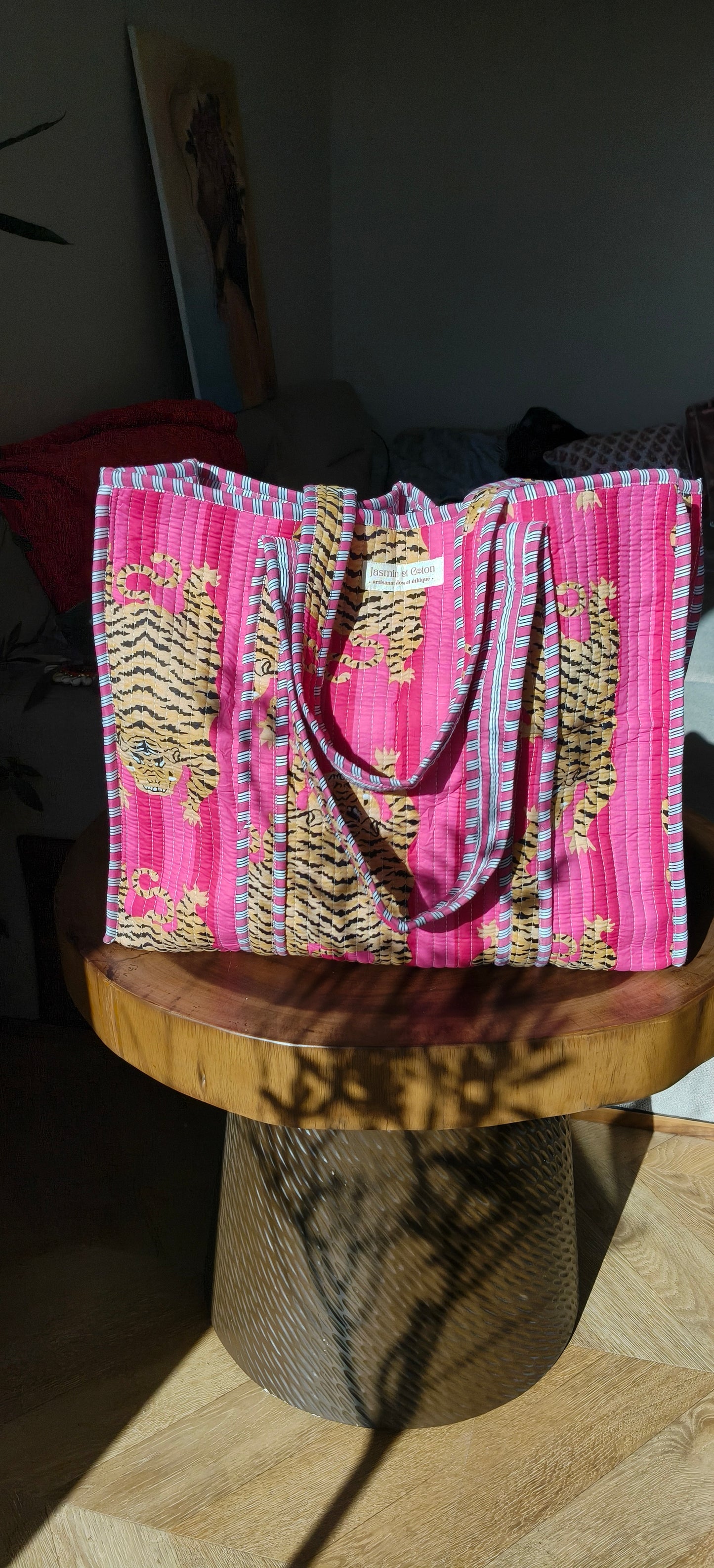Sac Cabas Tigre Rose