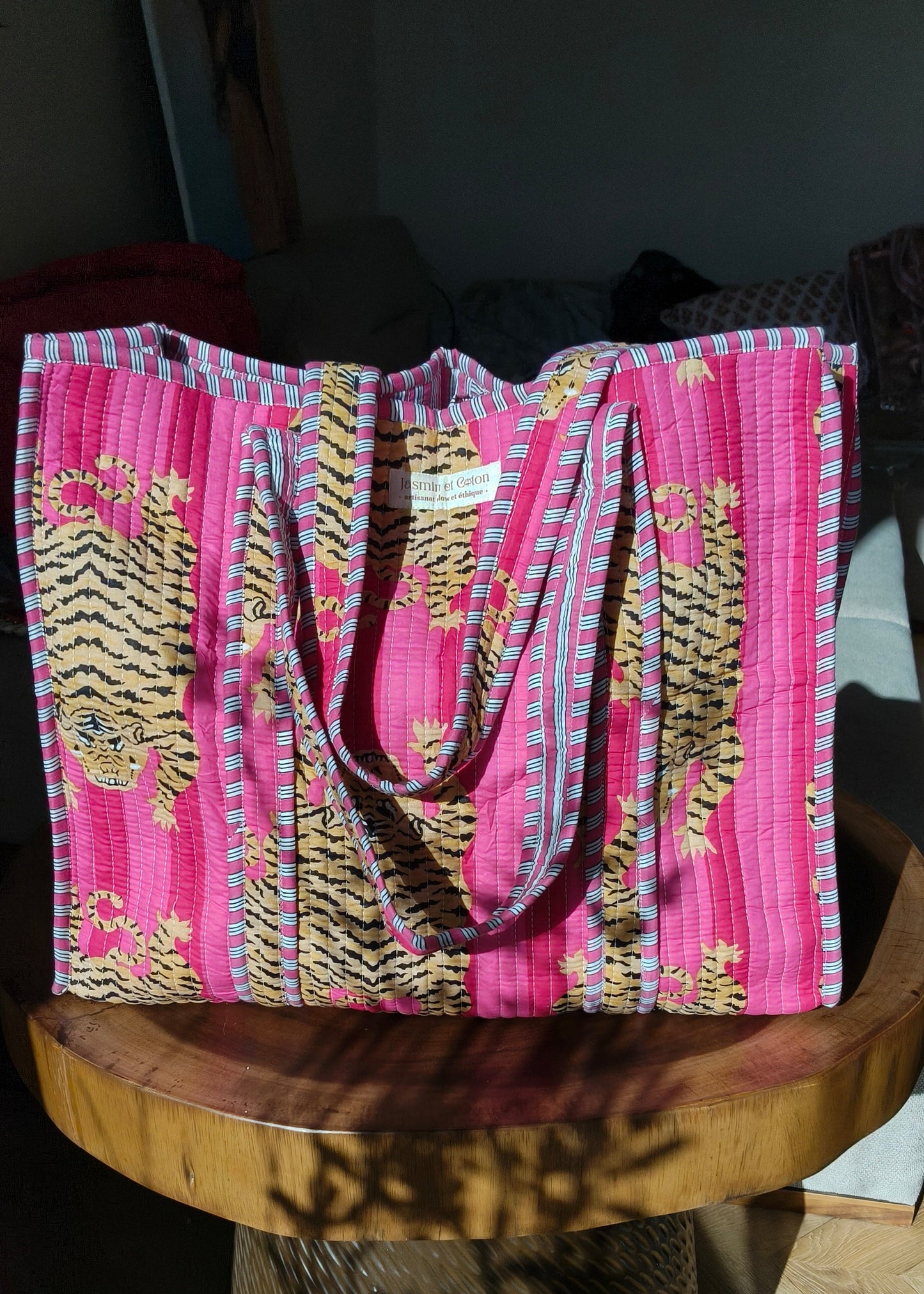 Sac Cabas Tigre Rose