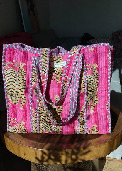 Sac Cabas Tigre Rose